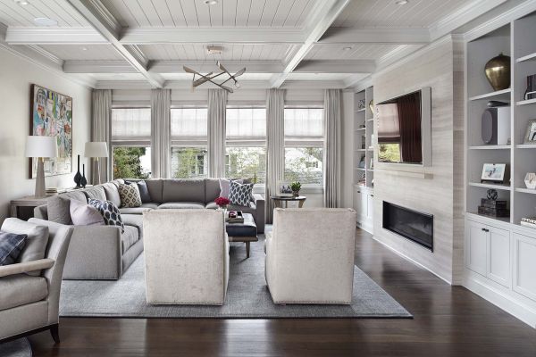 10 Living Room Elegant Chairs Couches Coffered Ceilings
