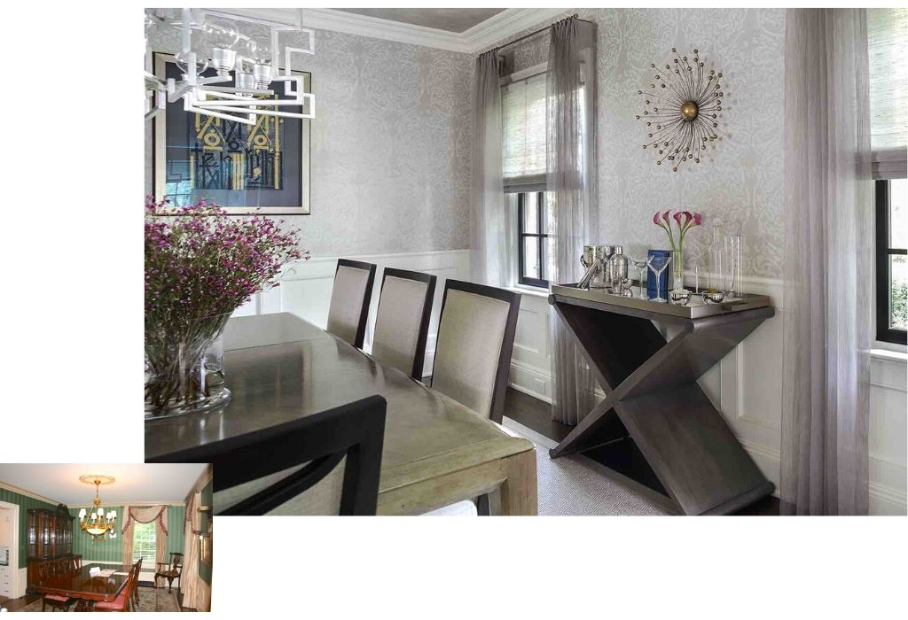 Before & After - Dining Room Interior Design