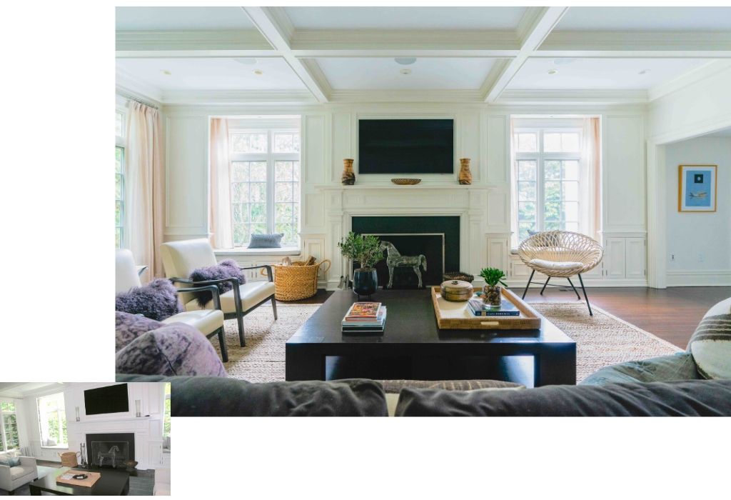 Before & After - Family Room Interior Design